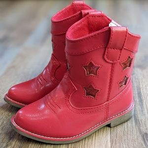 Gymboree Red Cowgirl Boots Toddler Size 6